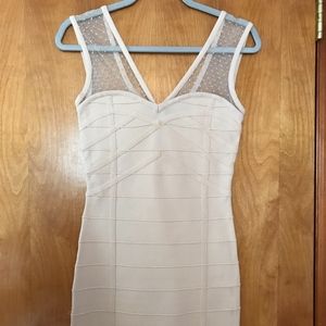 Wow Couture Cream Mini Dress Size M